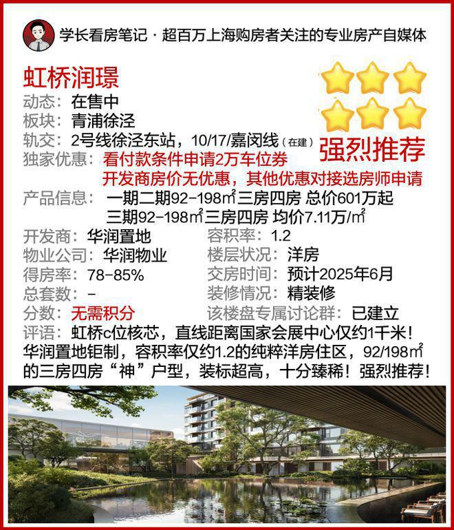 虹桥润璟)网站-2024年最新户型九游会j9登录华润虹桥润璟(华润(图2)